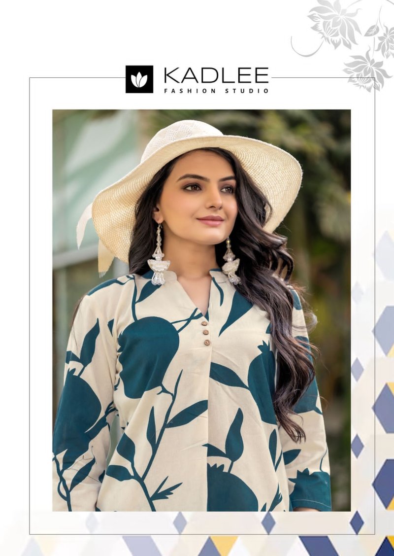 Rosy By Kadlee Rayon Flex Printed Kurti With Bottom